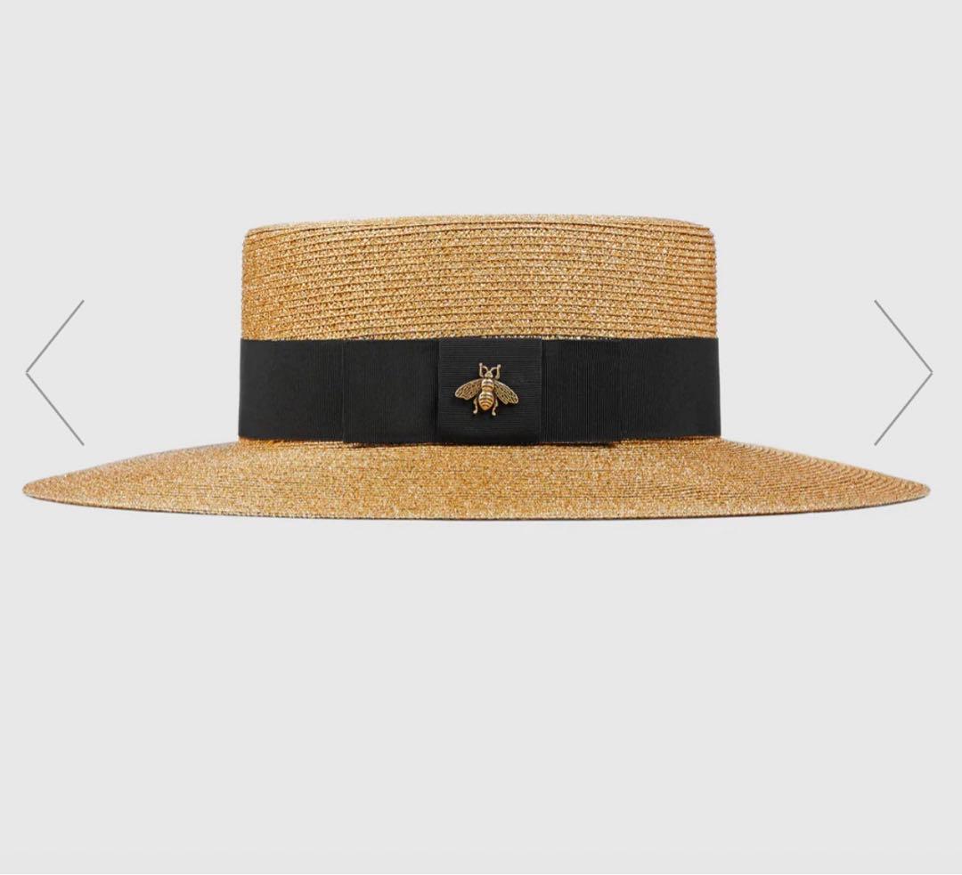 新品未使用☆グッチ☆カンカン帽☆麦わら帽子