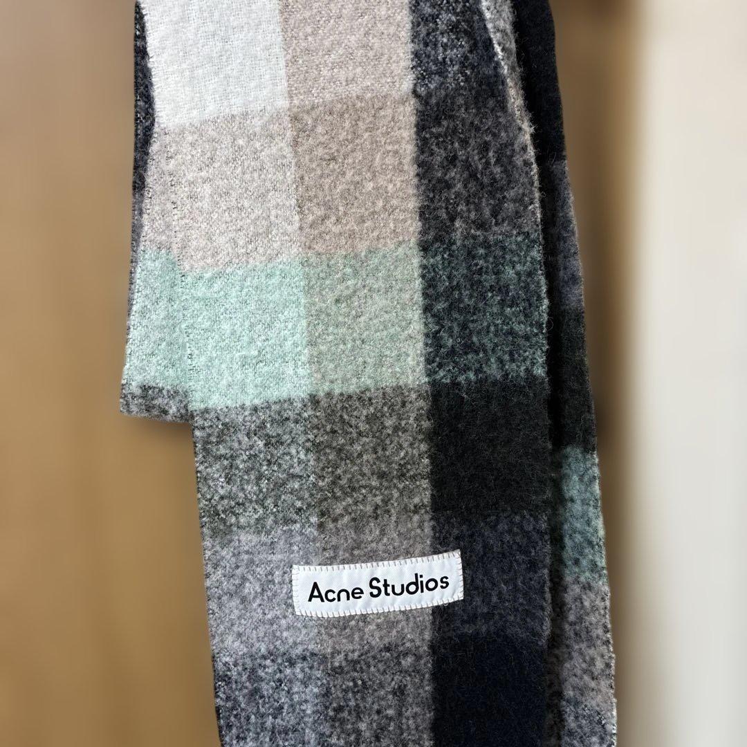 Acne Studios モヘアチェックスカーフ　美品正規品