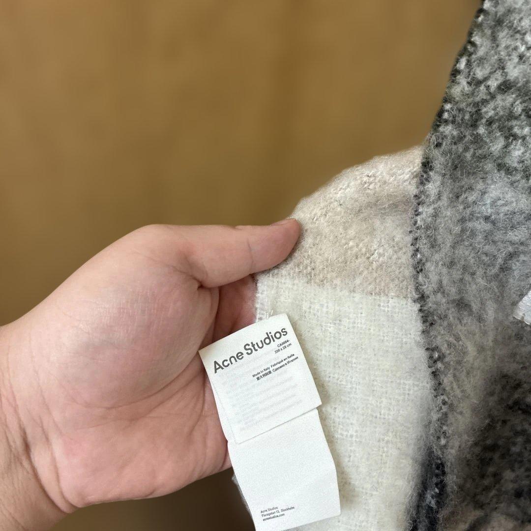 Acne Studios モヘアチェックスカーフ　美品正規品