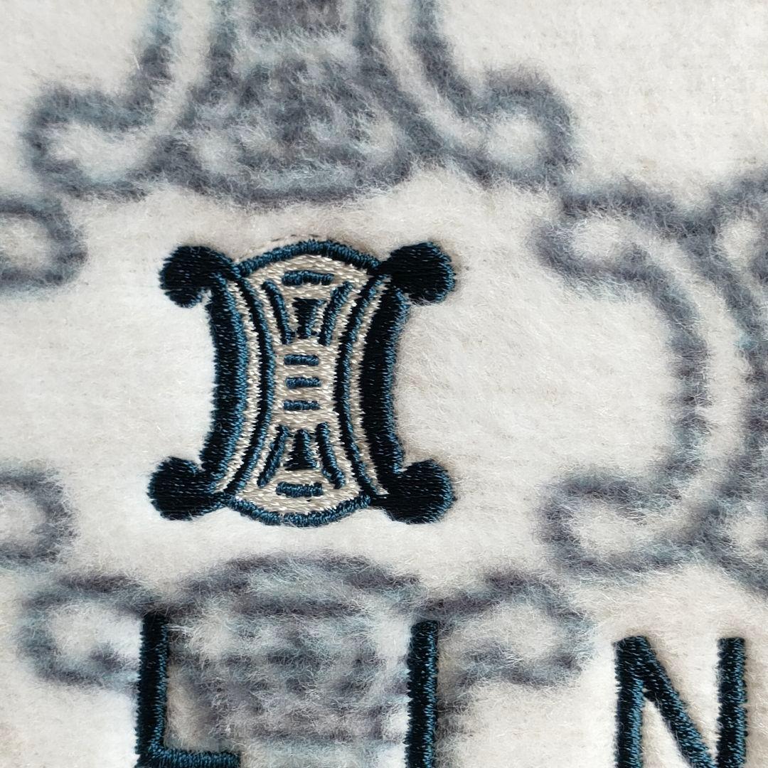 ✨新品未使用✨CELINE/セリーヌ　シルク混綿毛布　マカダム柄