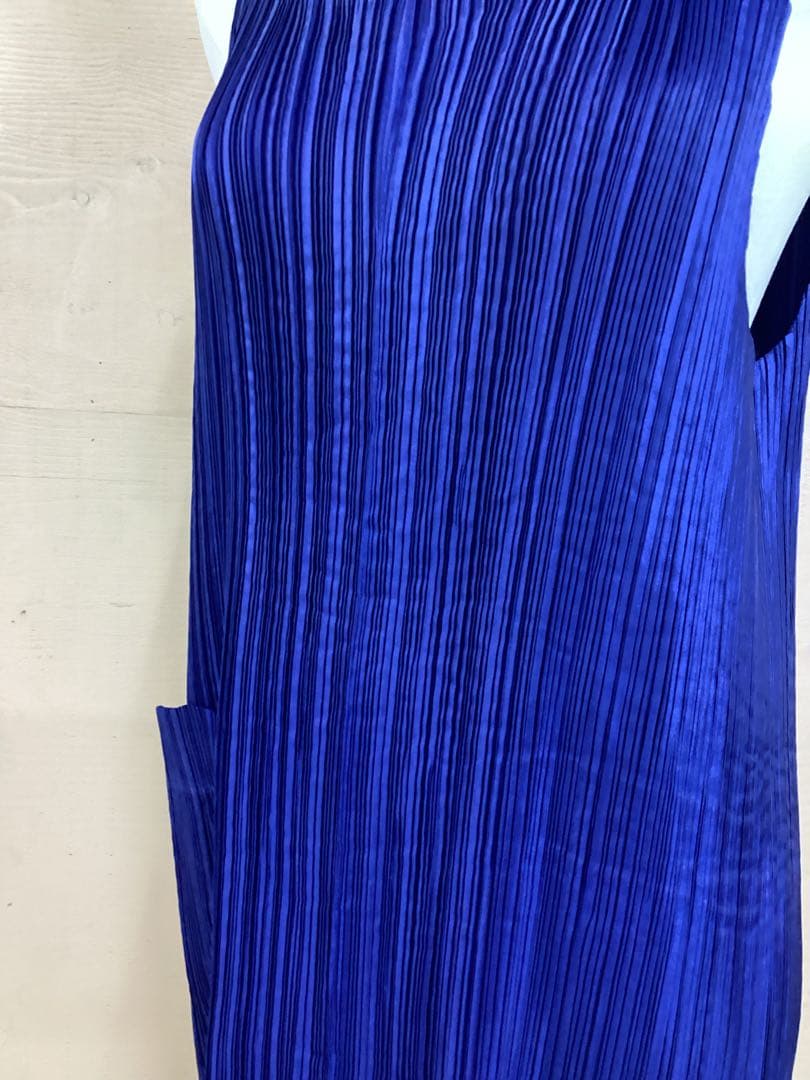 6.12◎S860◎イッセイミヤケ◎プリーツ◎エプロン◎ワンピース