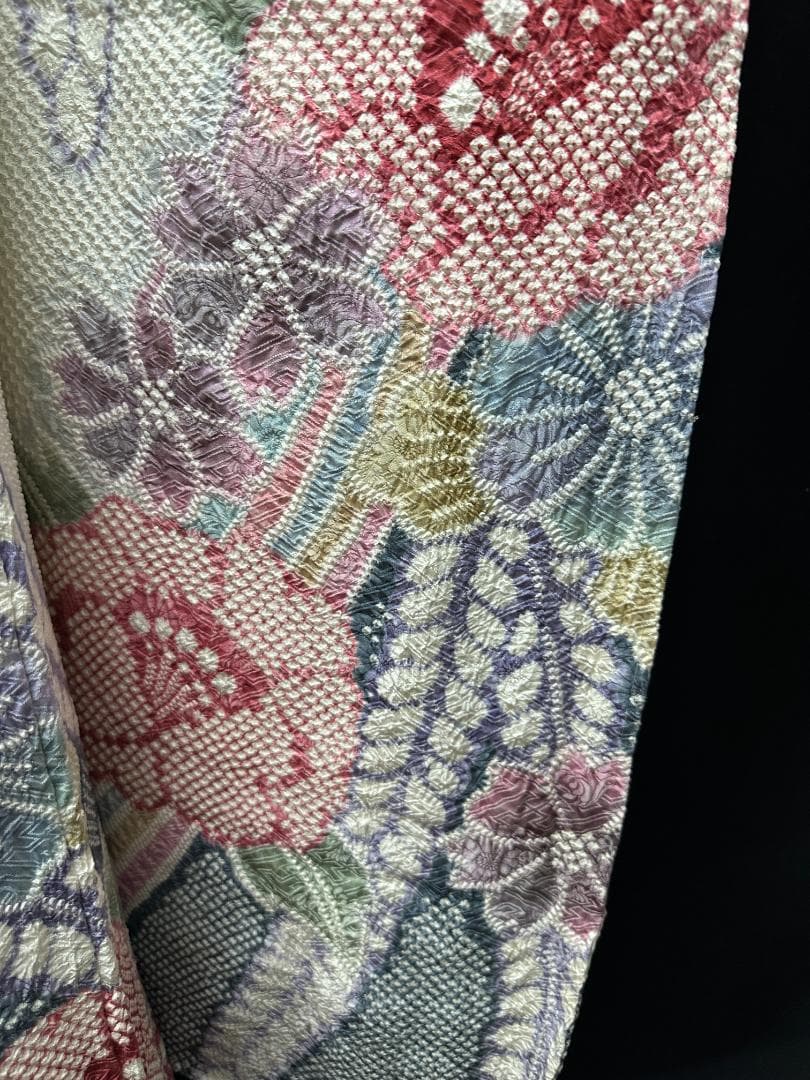 藤娘きぬたや 総絞り 牡丹下り藤 振袖 フルセット