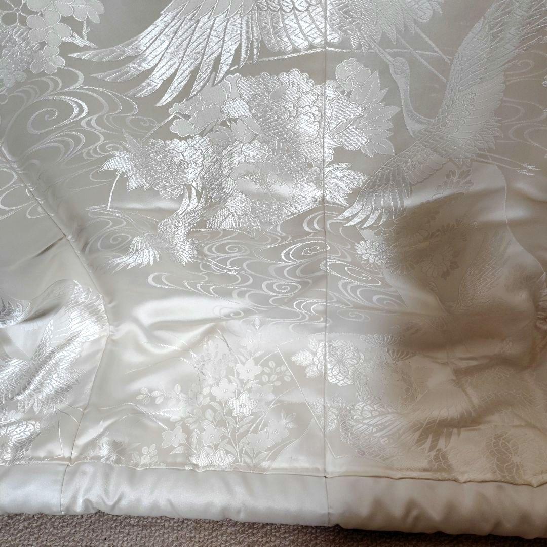 白地白無垢打ち掛け朱子地D1