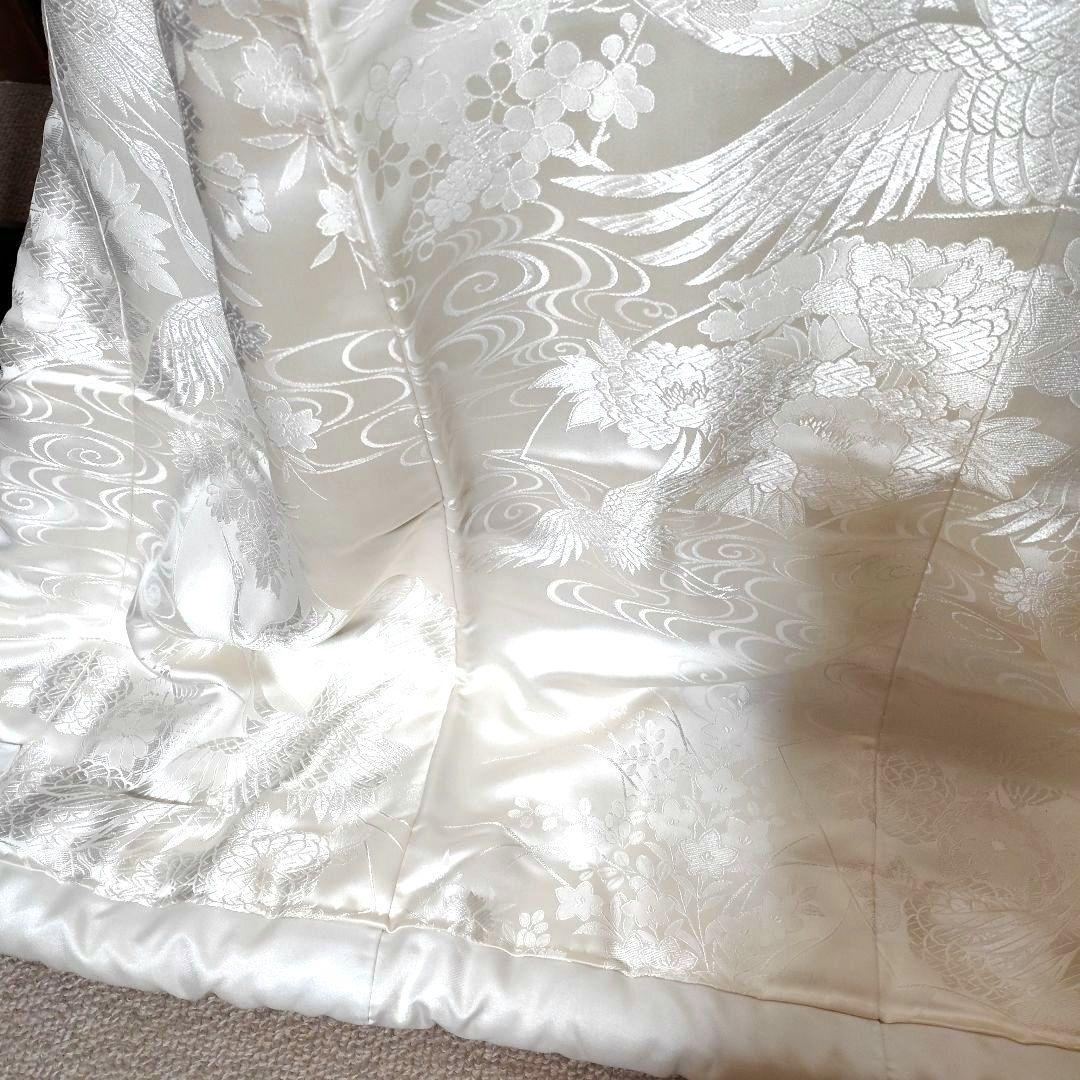 白地白無垢打ち掛け朱子地D1