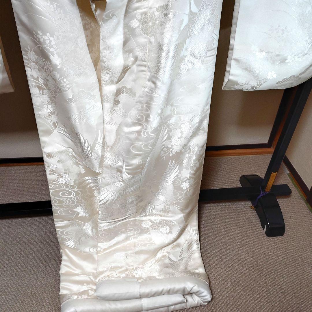 白地白無垢打ち掛け朱子地D1