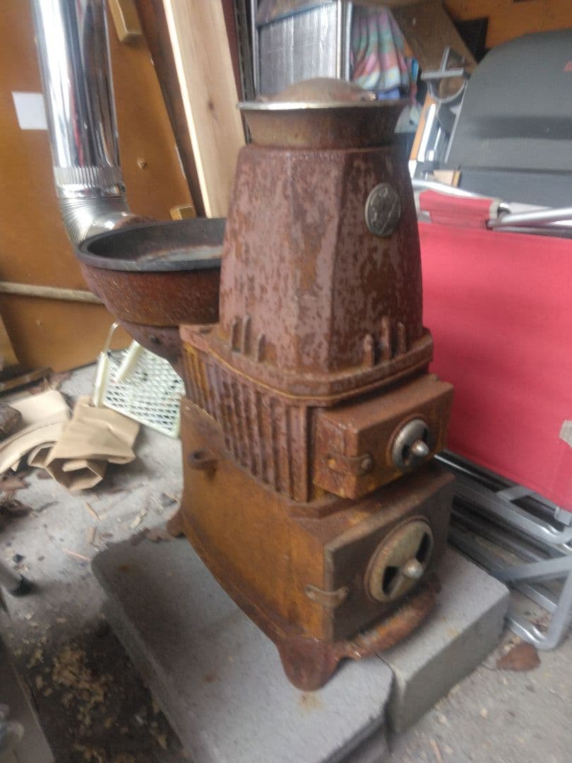 薪ストーブ 鋳鉄製 コンパクト