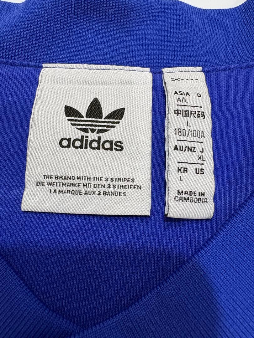 adidas originals アディカラー ウインドブレーカー ブルー XL