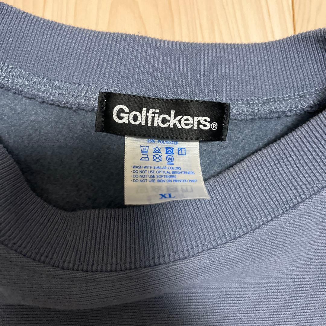 ゴルフィッカーズ ブルー系 スウェットXL golfickders