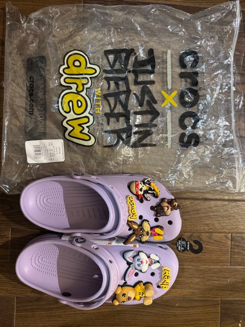 crocs × drew house ジビッツ付き M7/W9サイズ