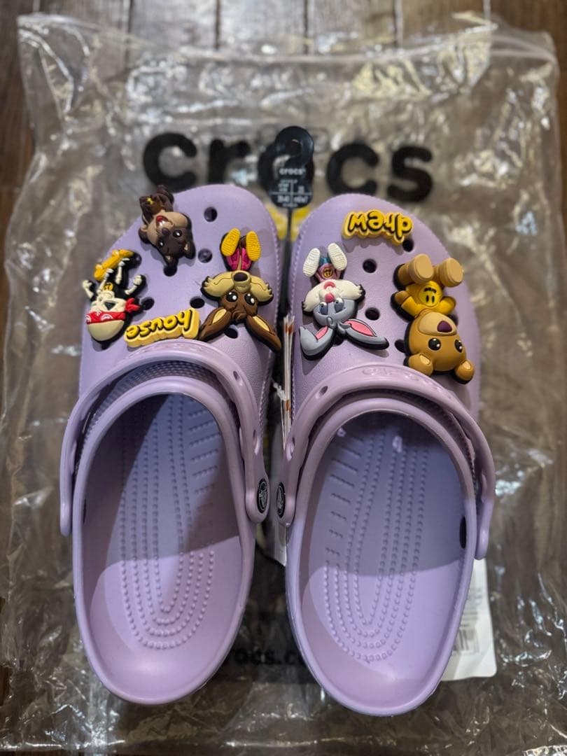 crocs × drew house ジビッツ付き M7/W9サイズ