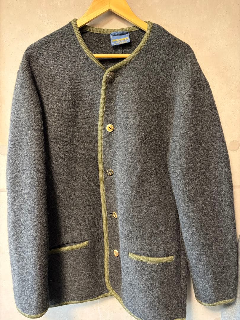 90's オーストリア製  チロリアン ボイルドウール ジャケット