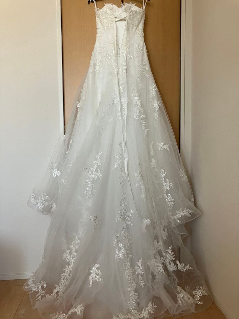 しろくま　YNSWEDDING スレンダーAライン　ウエディングドレス