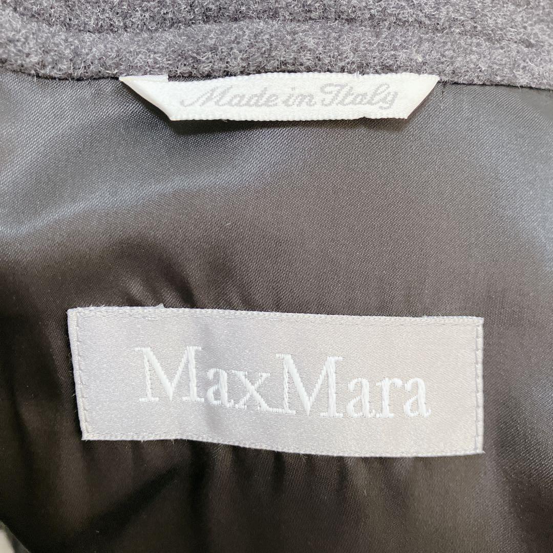MAX MARA マックスマーラ　銀タグ　ヴァージンウールコート ロング