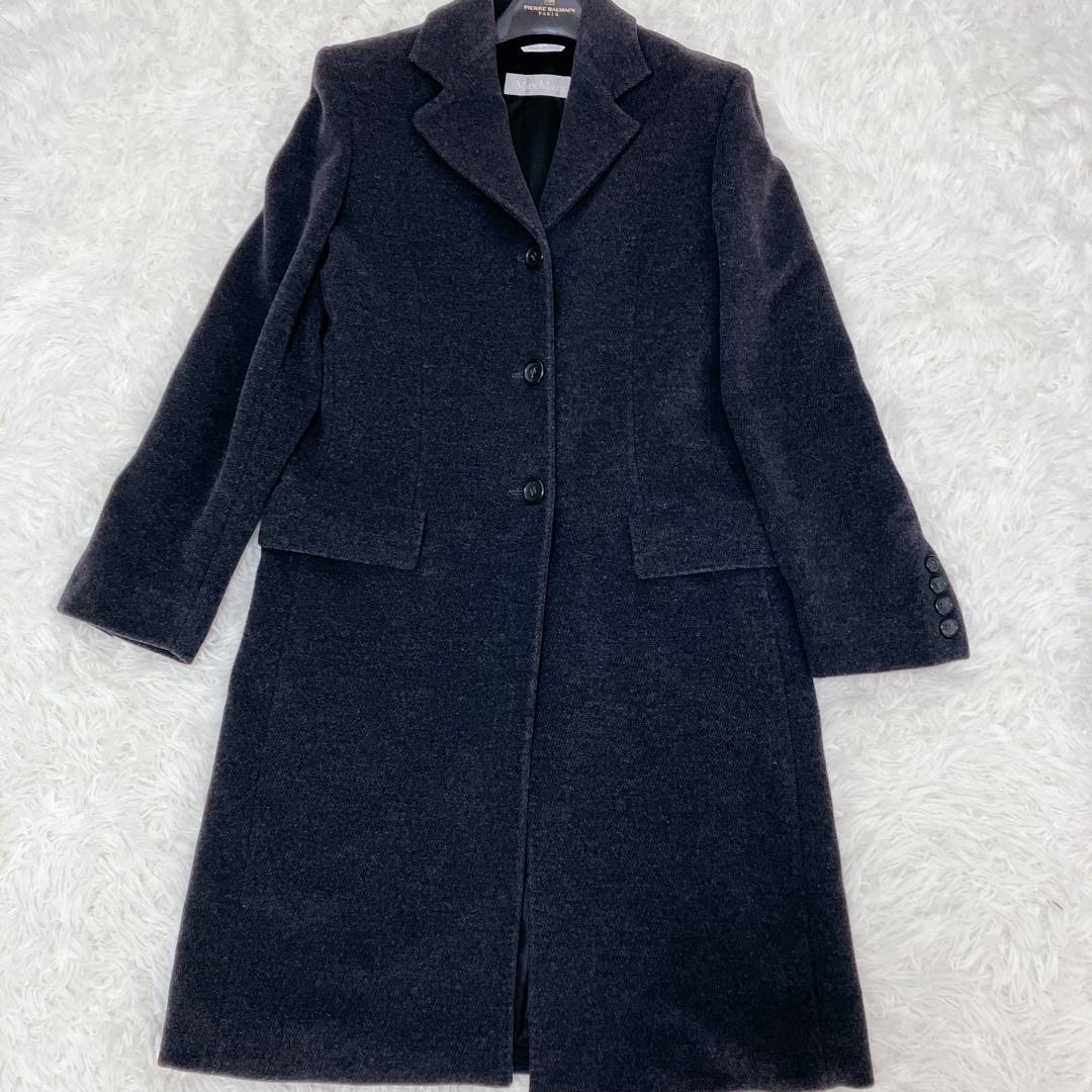 MAX MARA マックスマーラ　銀タグ　ヴァージンウールコート ロング