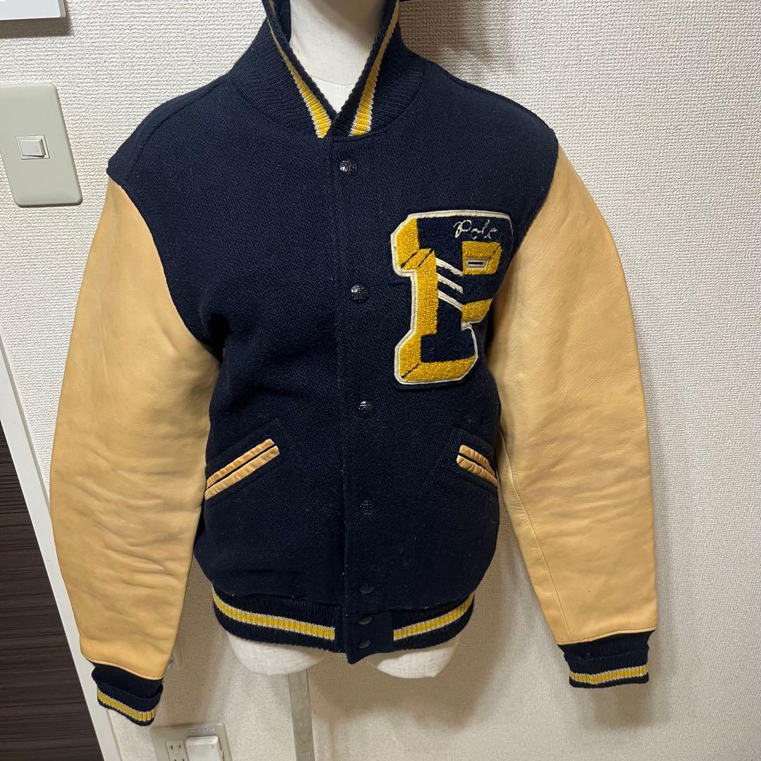 Polo Ralph Lauren スタジャン S ネイビー/ベージュ