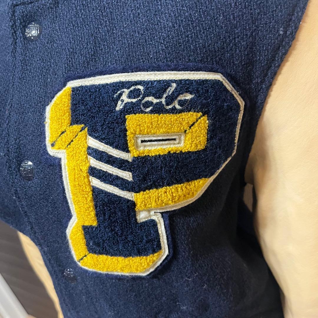 Polo Ralph Lauren スタジャン S ネイビー/ベージュ