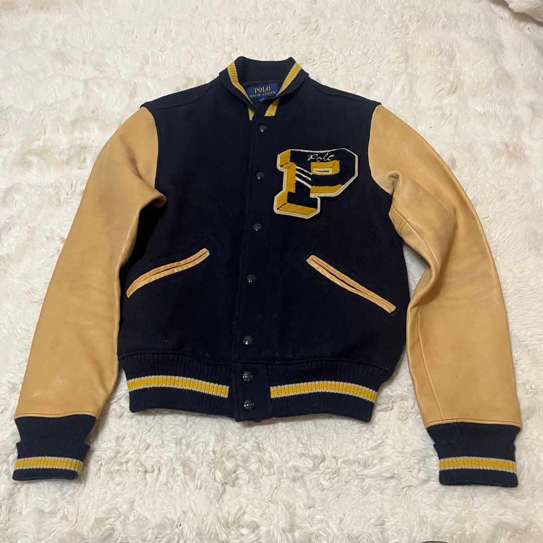 Polo Ralph Lauren スタジャン S ネイビー/ベージュ