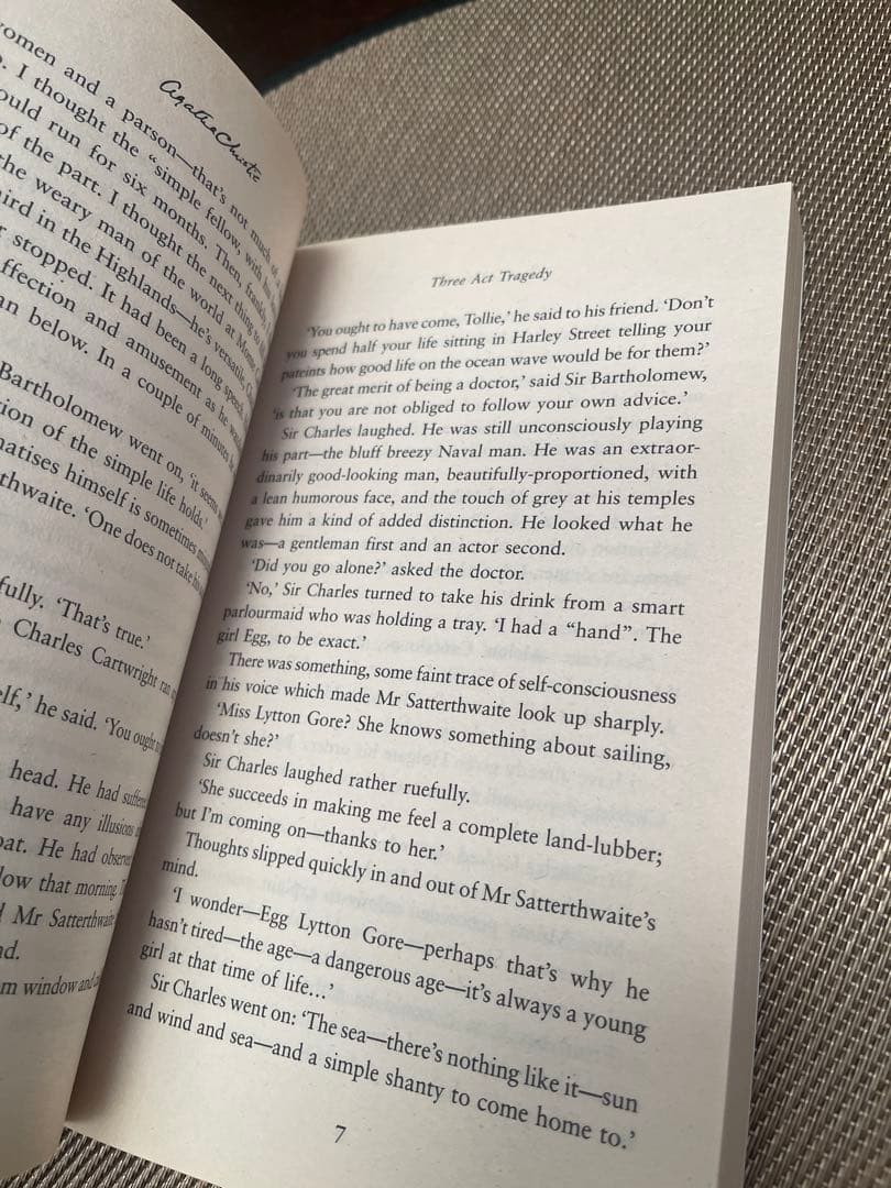 希少　Three Act Tragedy Agatha Christie