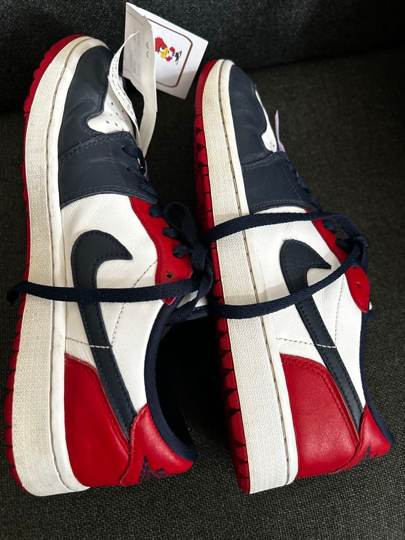 ［クリーニング済み　中古］ナイキ　エアジョーダン1 LOW ゴルフシューズ