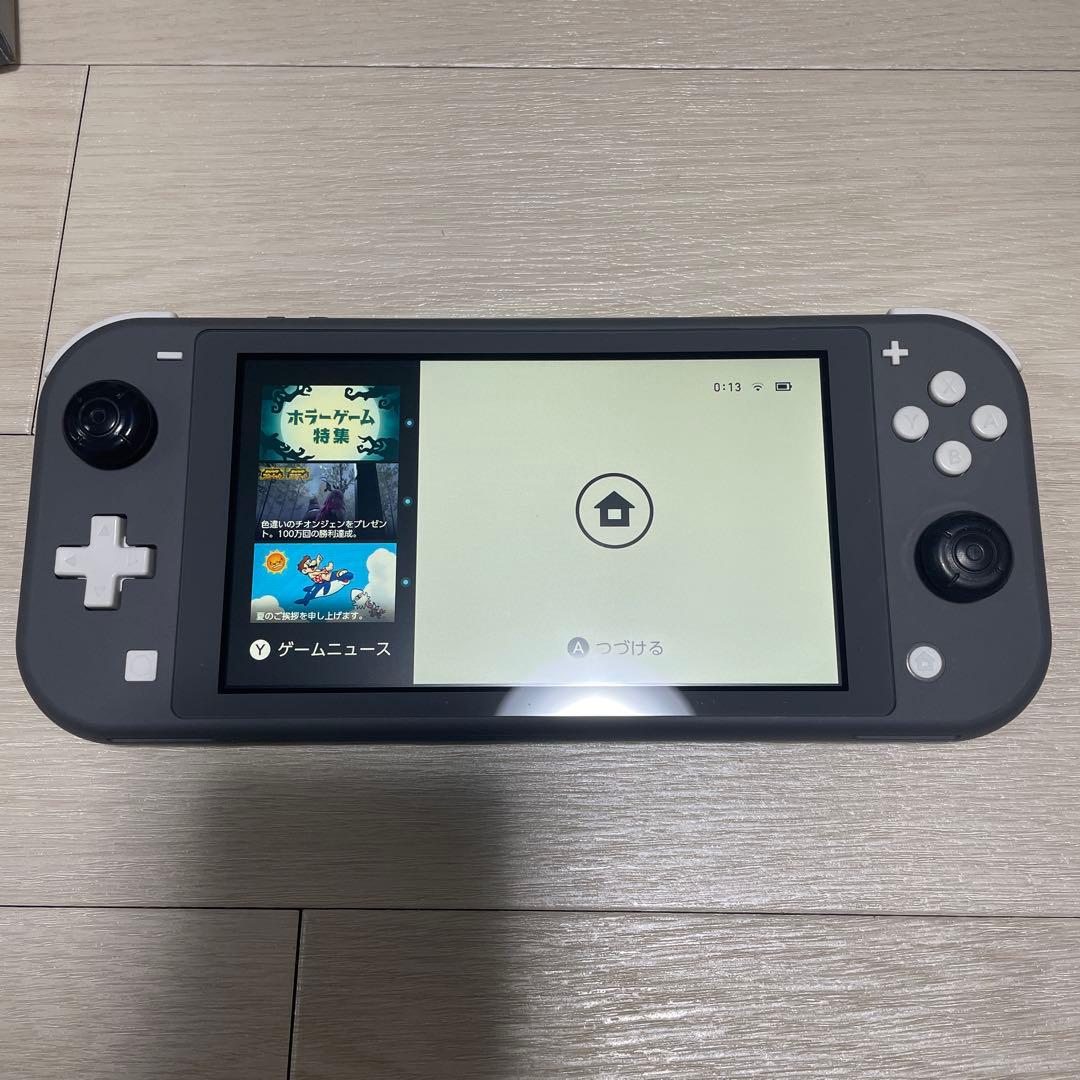 Nintendo Switch Lite グレー 本体 充電器付き　グレー