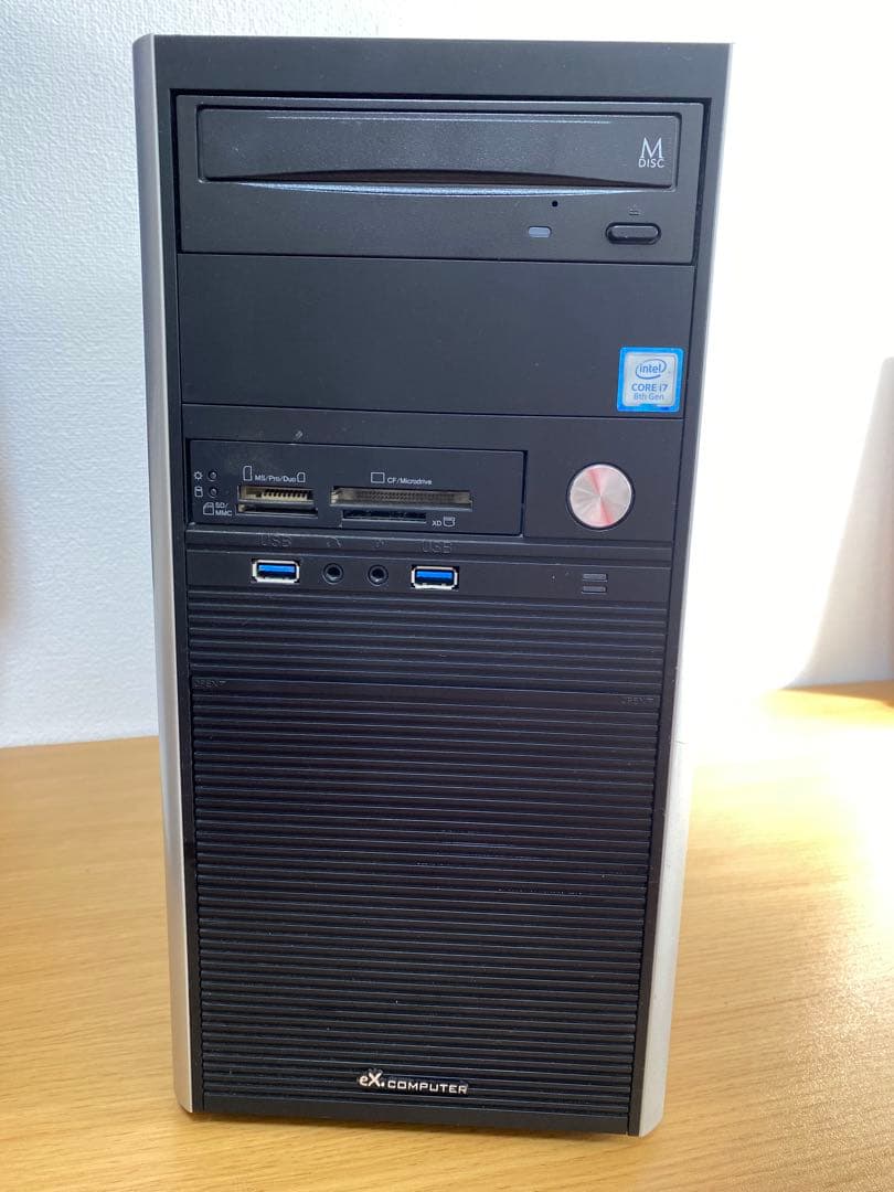 デスクトップパソコン/i7-8700/SSD250GB/メモリ8GB/無線