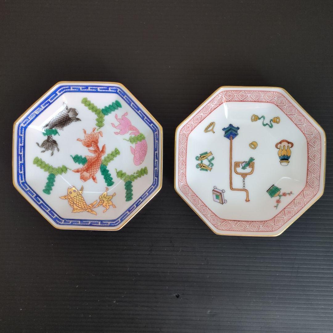 （未使用品）Herendヘレンド シノワズリ『宝づくし』『ポワッソン』2枚セット