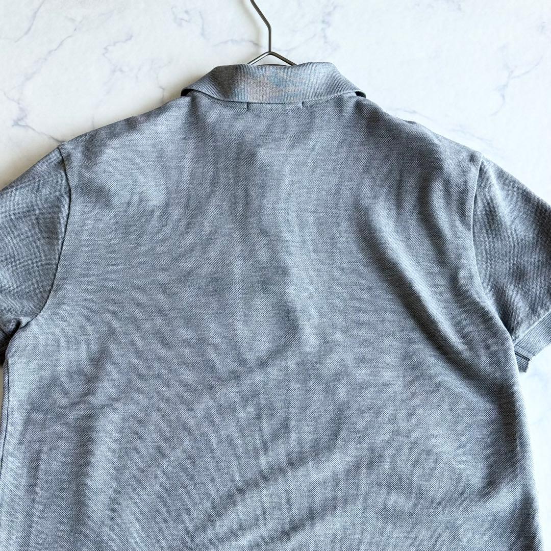 極美品 2023SS ラルフローレン パープルレーベル ピケポロシャツ ロゴ刺繍