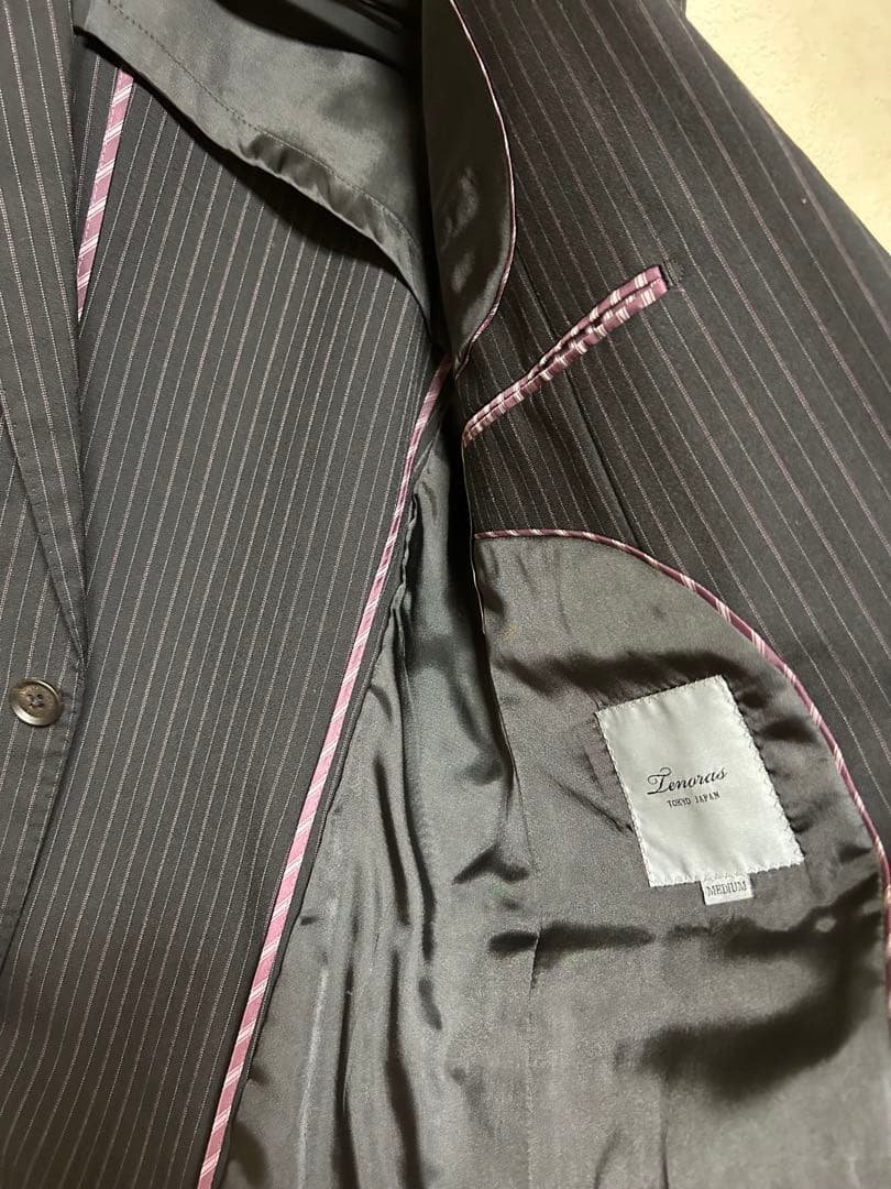 【新品】ティノラス 3ピーススーツ Mサイズ TENORAS ストライプ