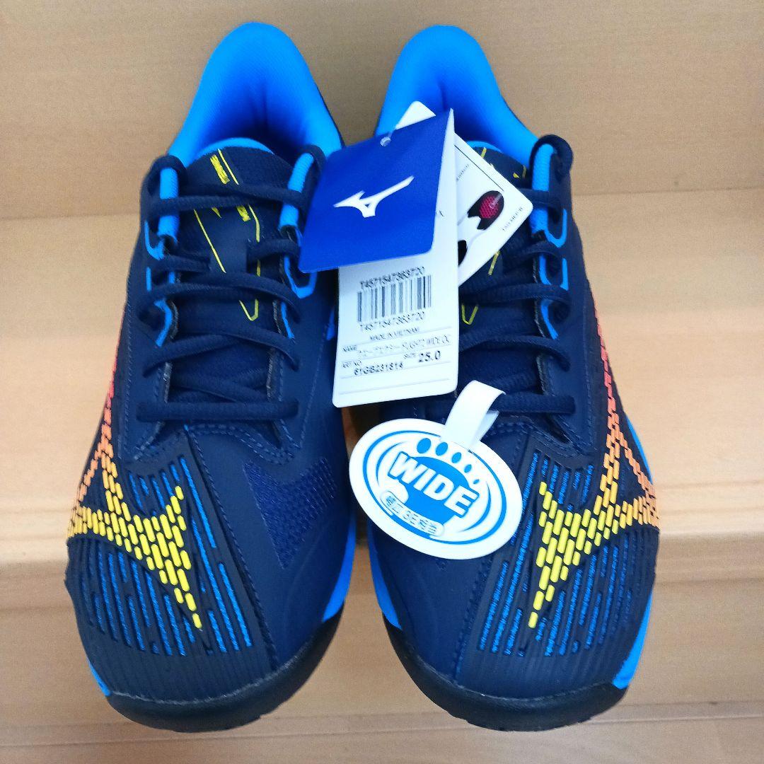 ミズノ テニスシューズ　ウェーブエクシードライト2 　ワイド3E 　25cm