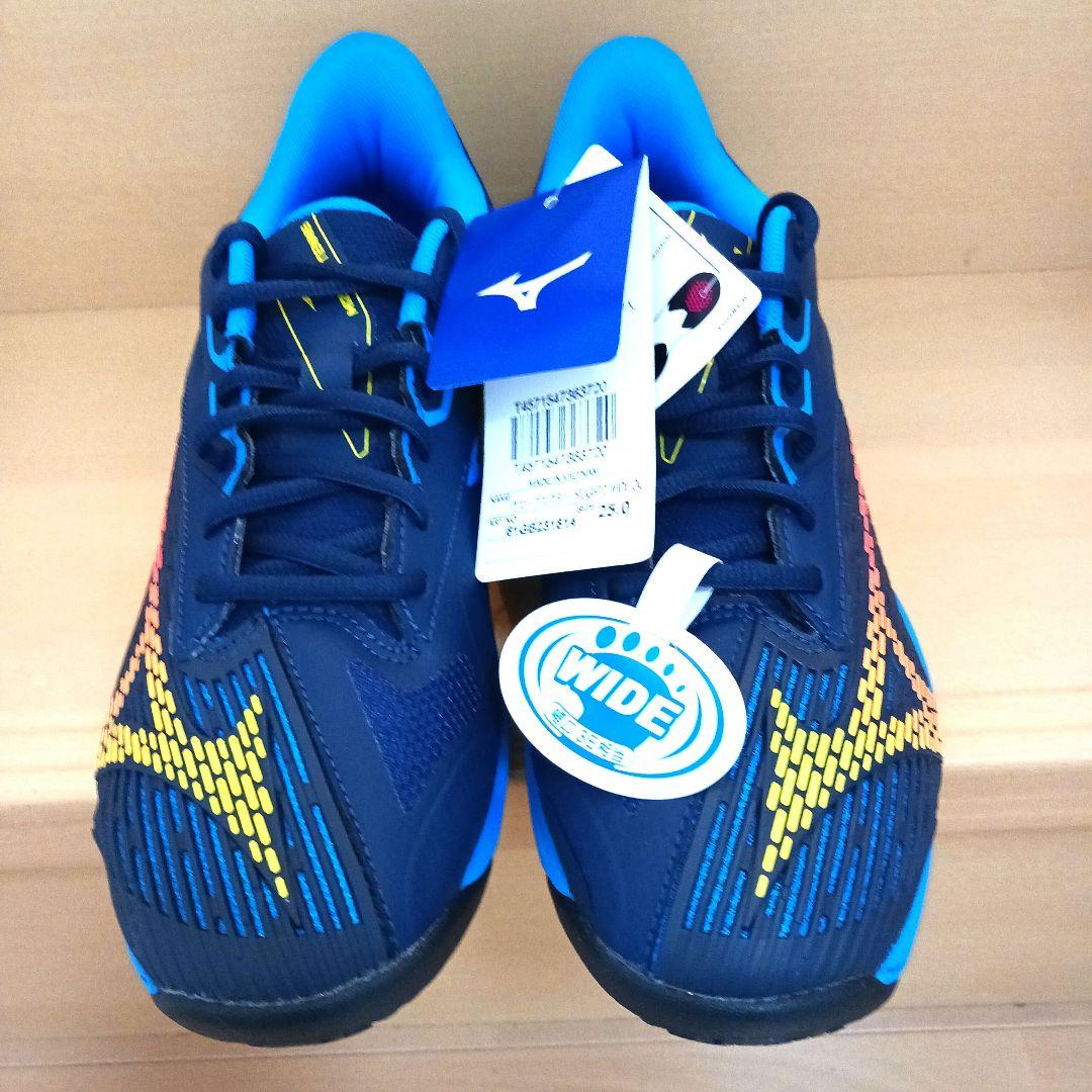 ミズノ テニスシューズ　ウェーブエクシードライト2 　ワイド3E 　25cm