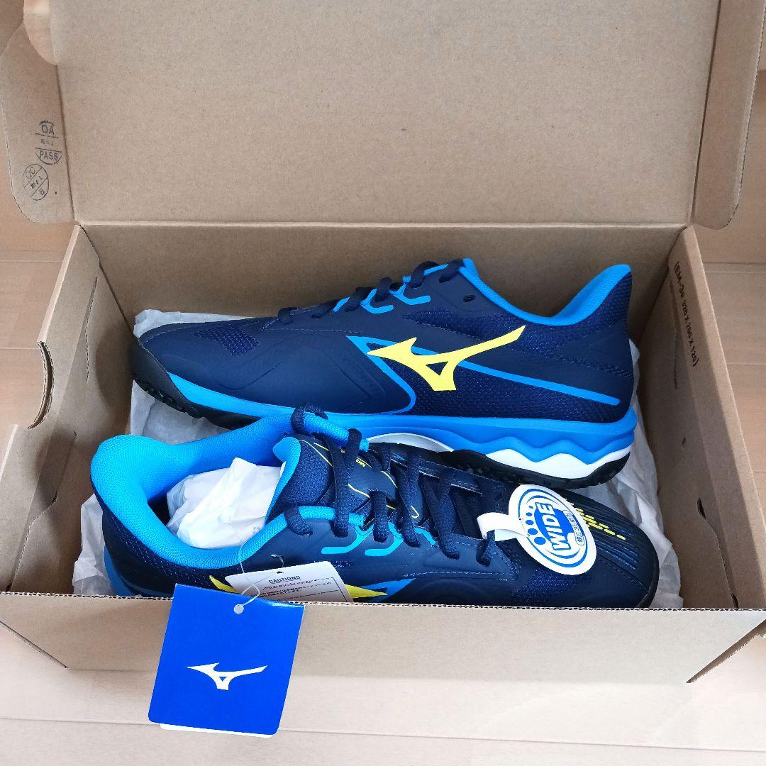 ミズノ テニスシューズ　ウェーブエクシードライト2 　ワイド3E 　25cm