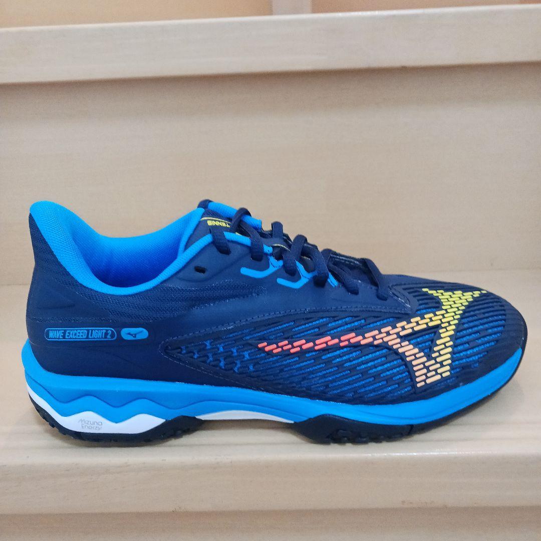 ミズノ テニスシューズ　ウェーブエクシードライト2 　ワイド3E 　25cm