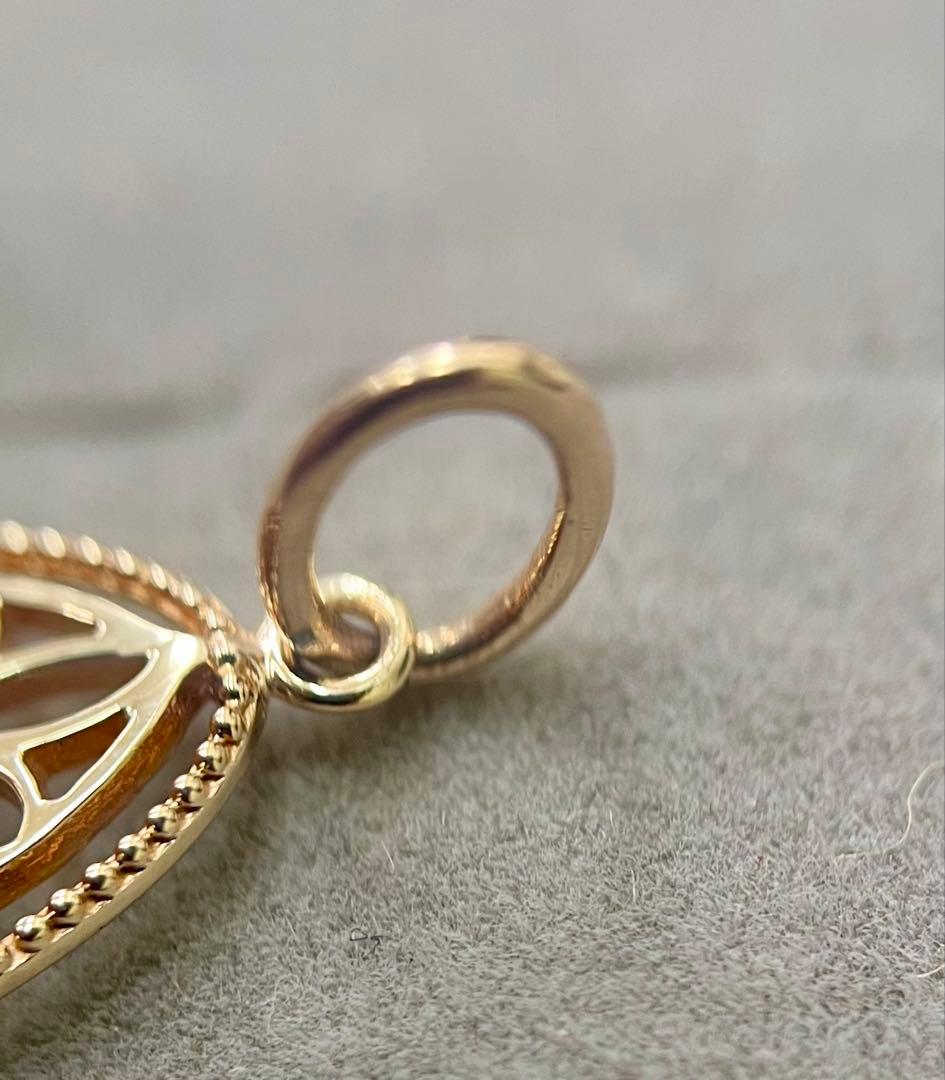 アガット k10 オパール 透かし ペンダント トップ チャーム