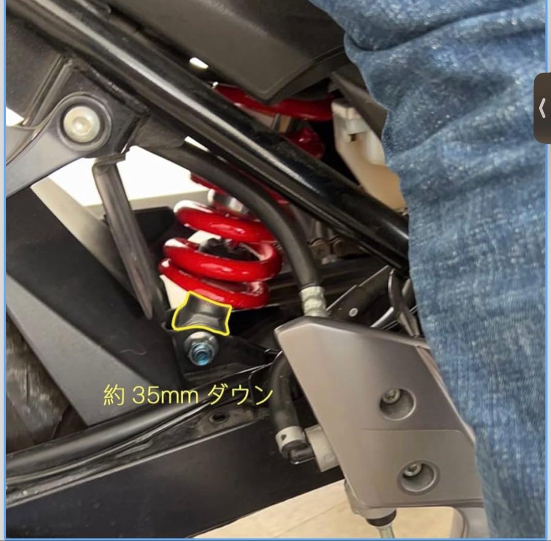 GSX250R/Vストローム/GSR250 35mmローダウンサス リアショック