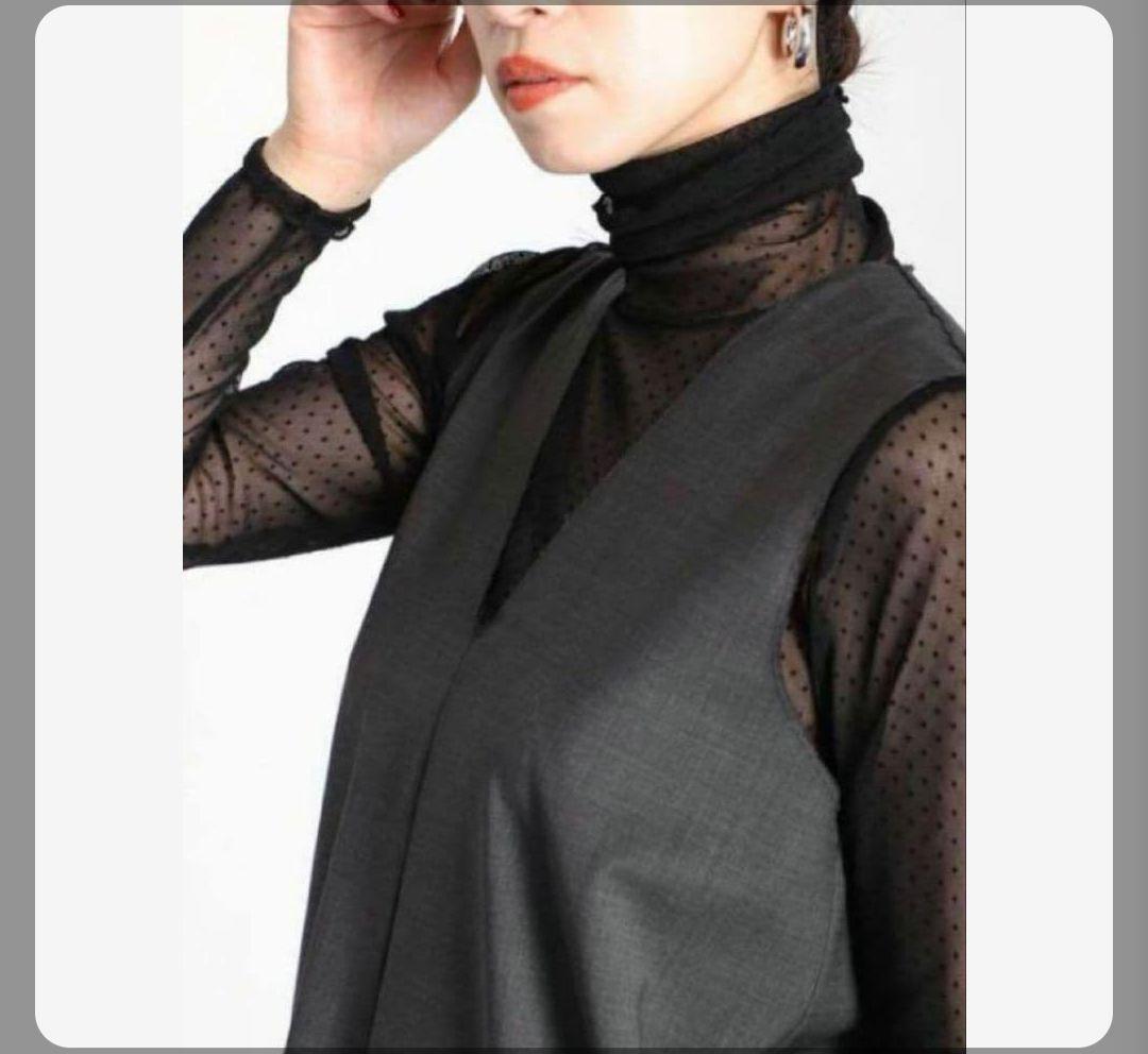 美品 ヴェルメイユパーイエナ ロングVネック ワンピース ※着丈お直し