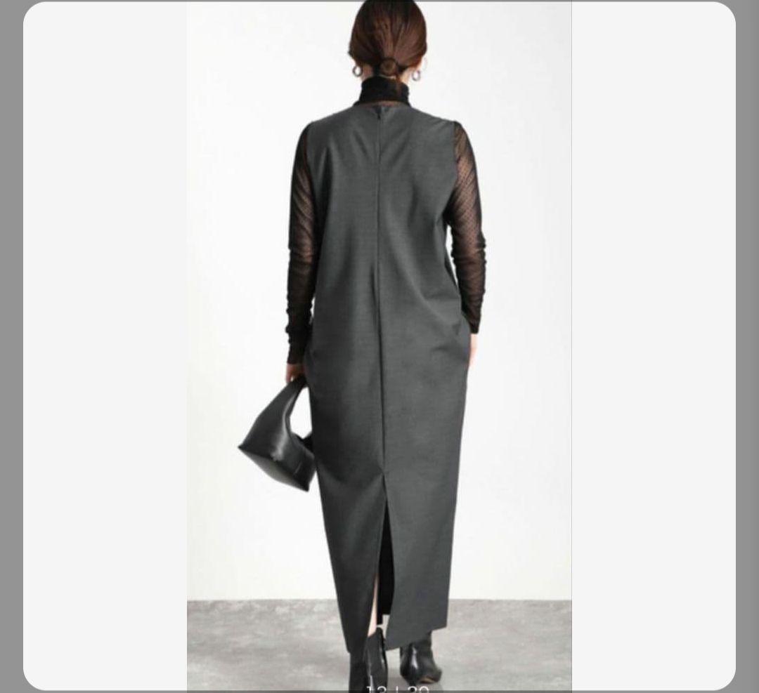 美品 ヴェルメイユパーイエナ ロングVネック ワンピース ※着丈お直し