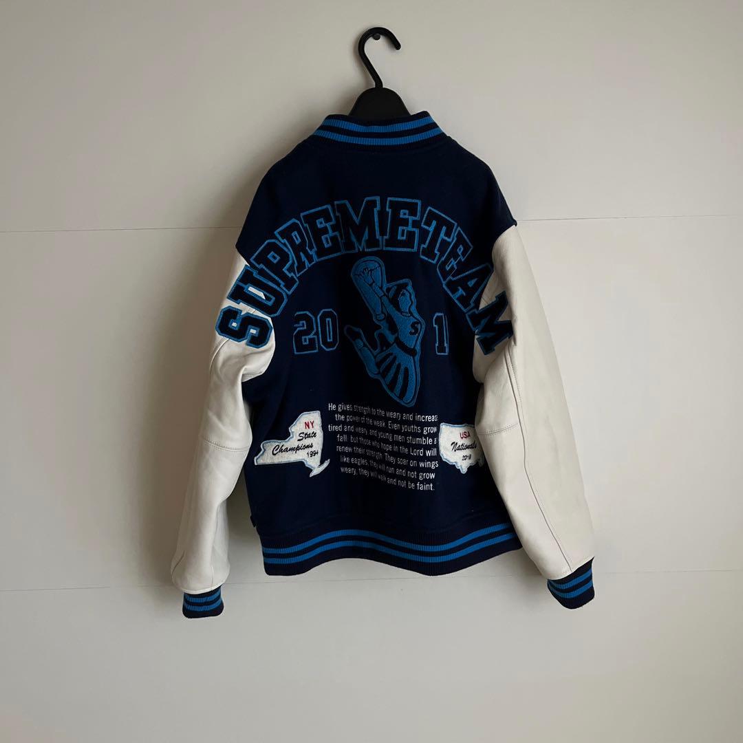 [ショウタ]supreme Team Varsity Jacket