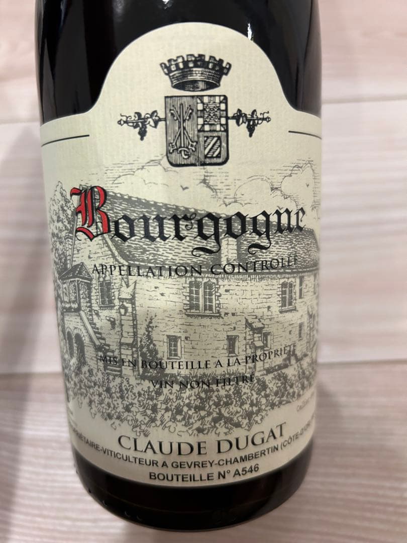 クロード デュガ ブルゴーニュ ルージュ[2019]【750ml】