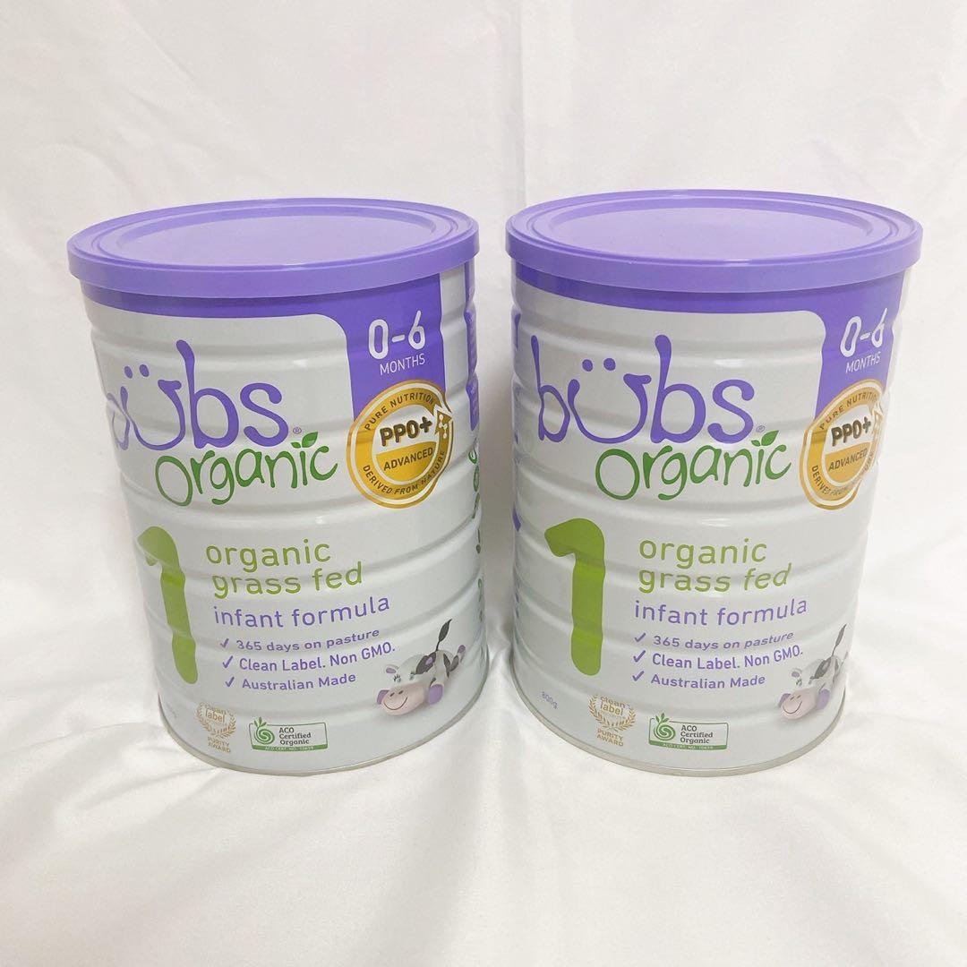 bubs organic グラスフェッド粉ミルク 0-6ヶ月用