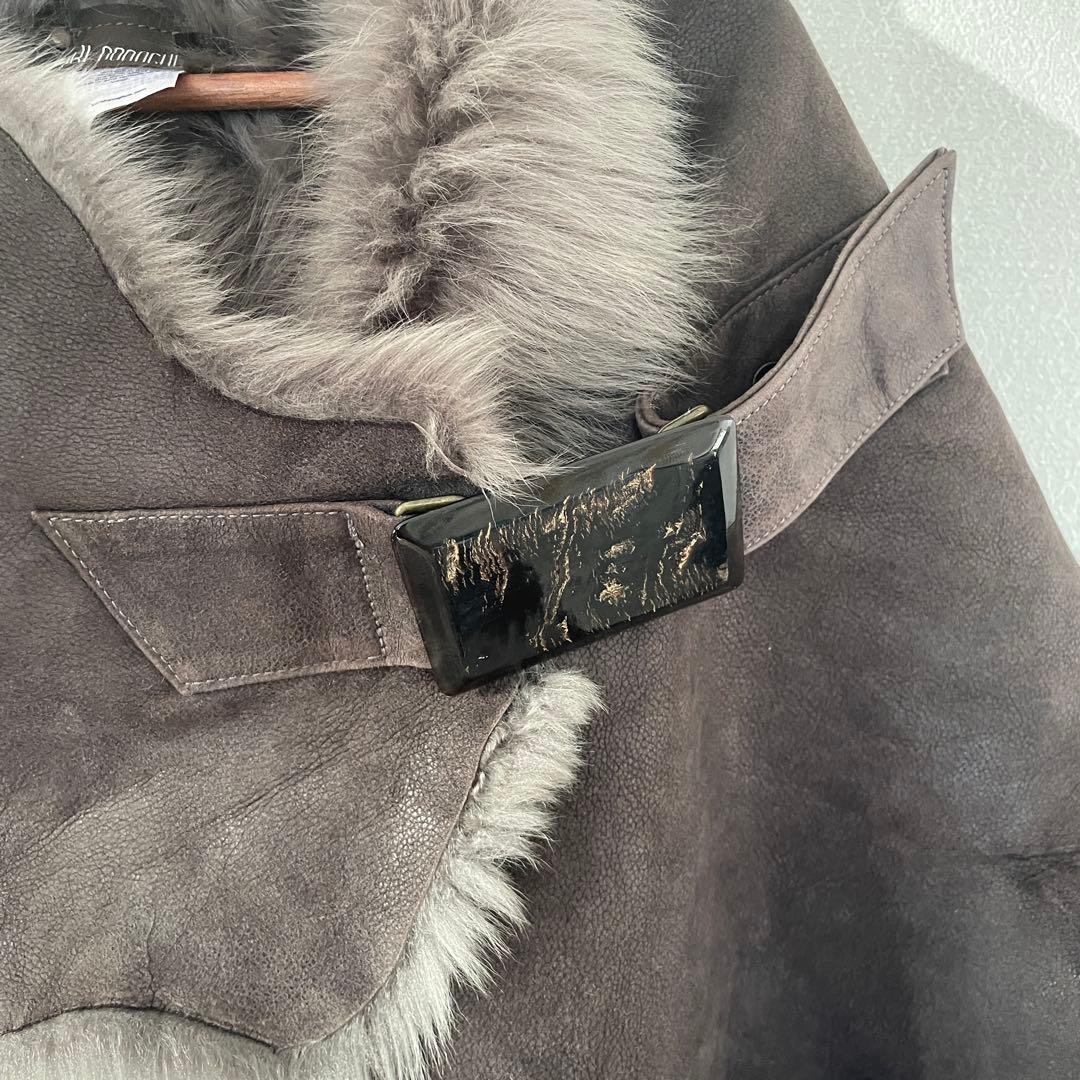 KARL DONOGHUE ファー ショール ダークブラウン