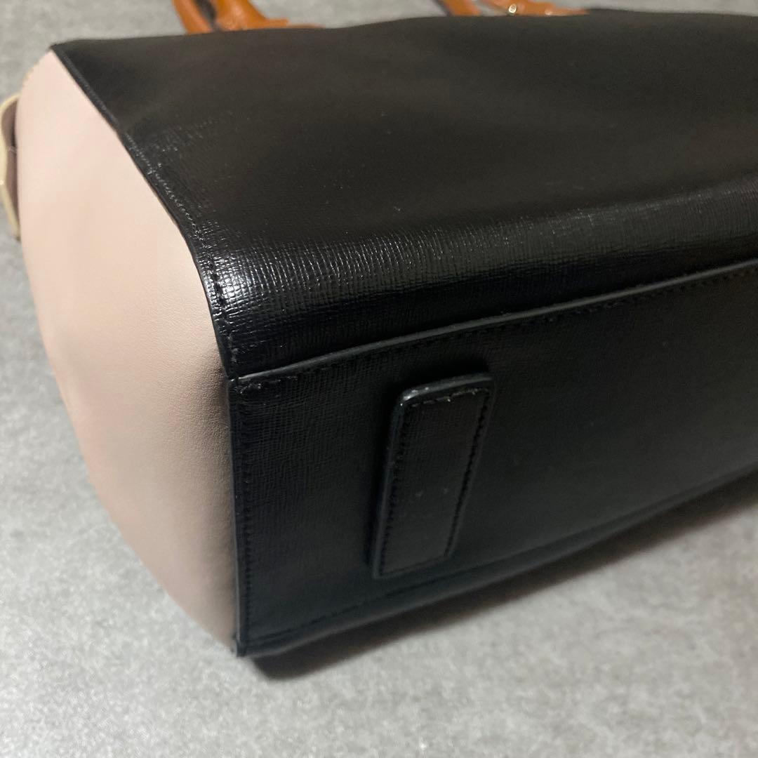 ポールスミス★カラーブロック　レザートートバッグ美品肩掛け可★バイカラー