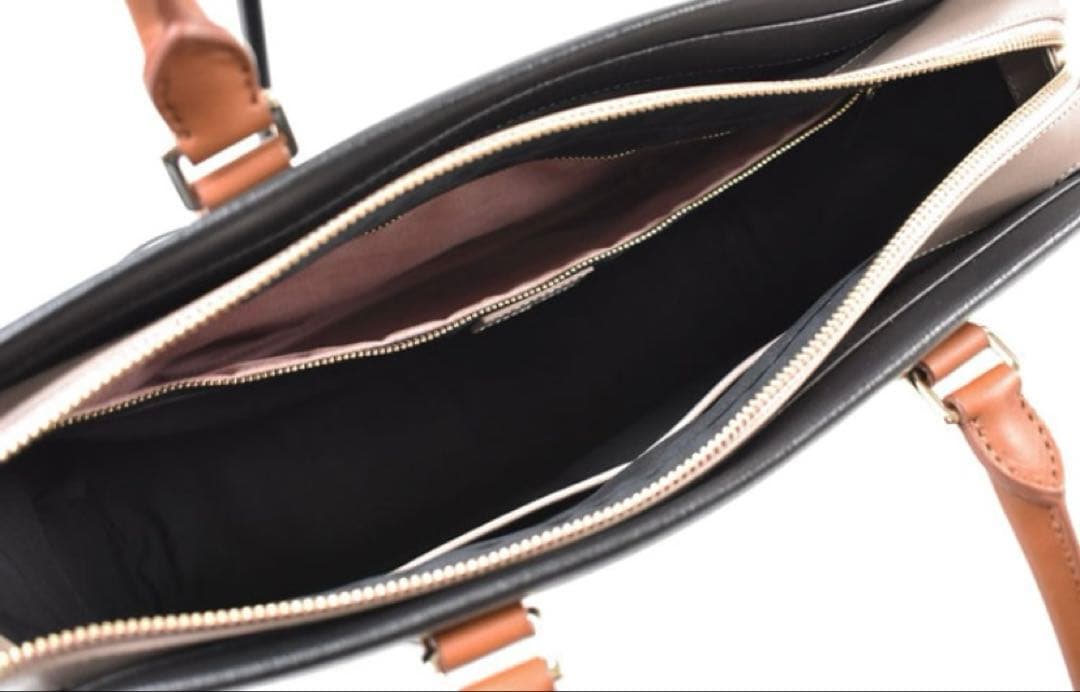 ポールスミス★カラーブロック　レザートートバッグ美品肩掛け可★バイカラー