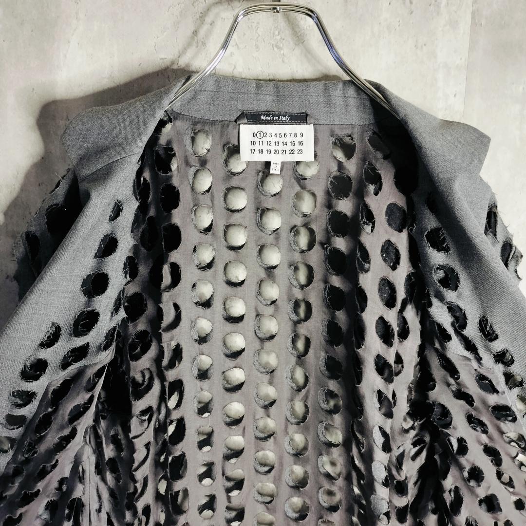 【新品タグ】メゾンマルジェラ 20SS パンチホールジャケット 36 ①ライン