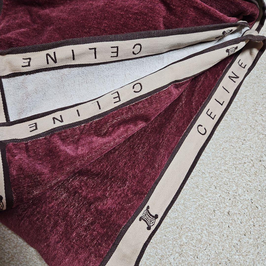 越前白州　　セリーヌ　ウール混タオルケット　新品タグ付き