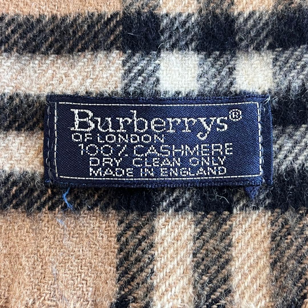 未使用品　Burberry カシミヤ100% マフラー　ノバチェック　ベージュ