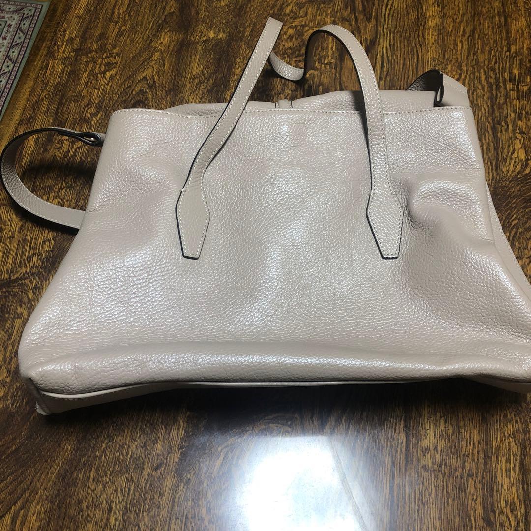 レザー ビジネスバッグ ベージュ