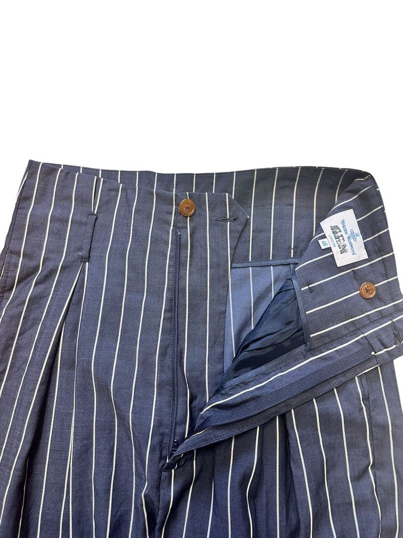 希少！極美品！ヴィヴィアンウエストウッドマン ストライプ サルエルパンツ 46