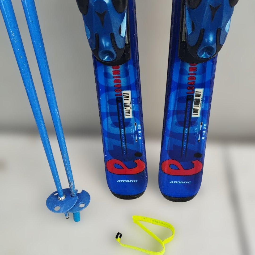 Atomic スキー板 148cm ストック付き