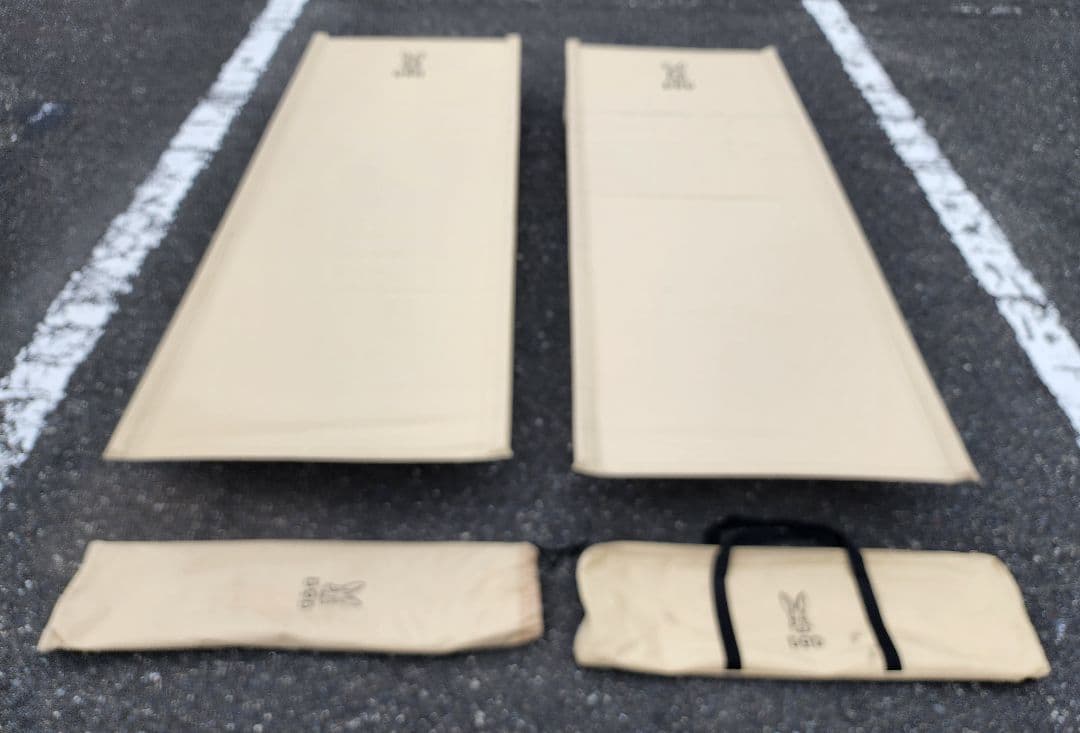 DOD コット ワイドキャンピングベッド 　ベージュ2つセット