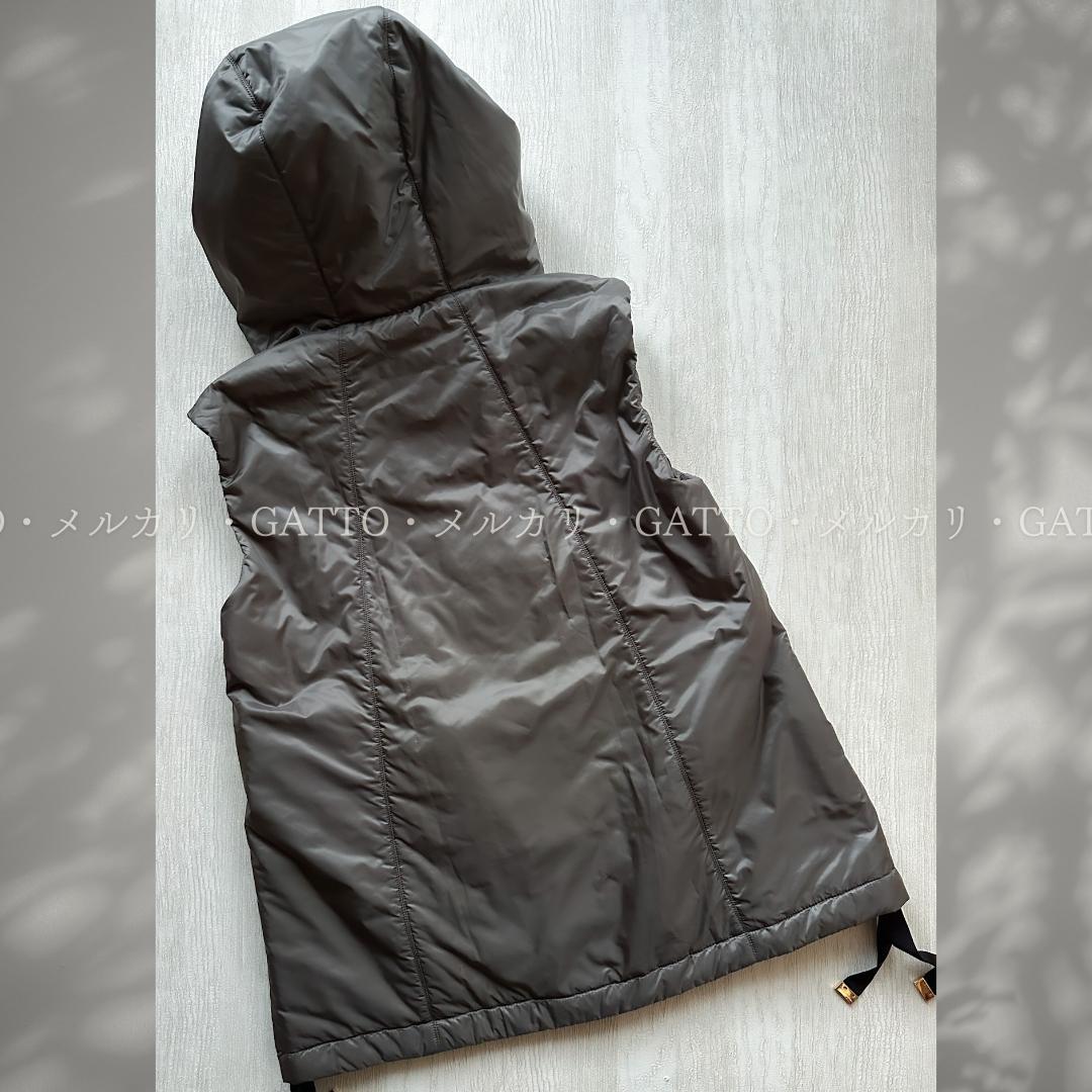 新品 MAX MARA THE CUBE クレイ テクニカルキャンバスジレ